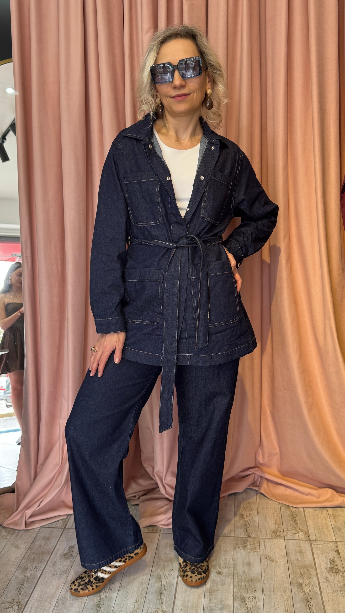 RİNS YIKAMA BEL LASTİK DETAY PANTOLON