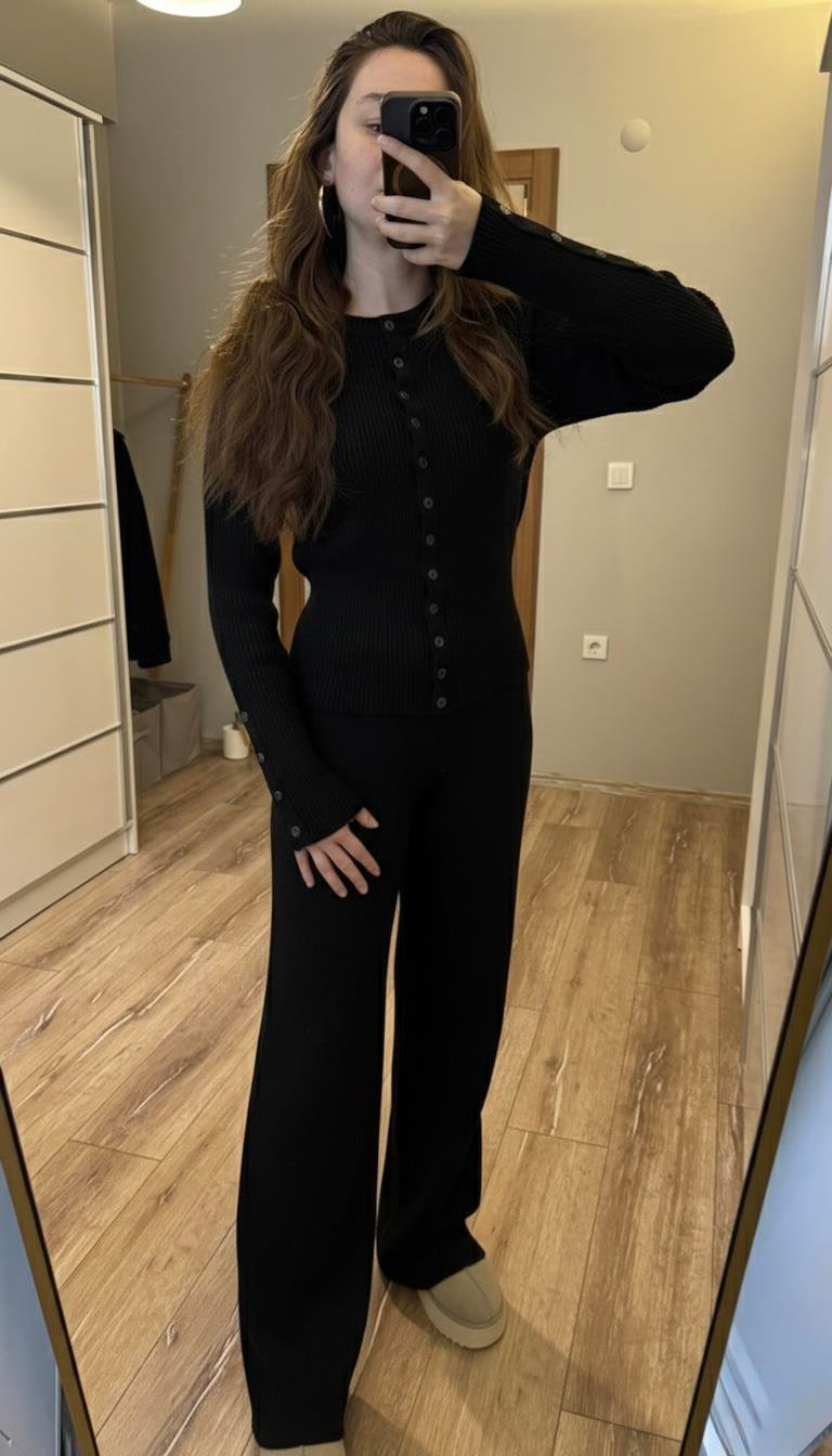 triko çıtçıtlı takım